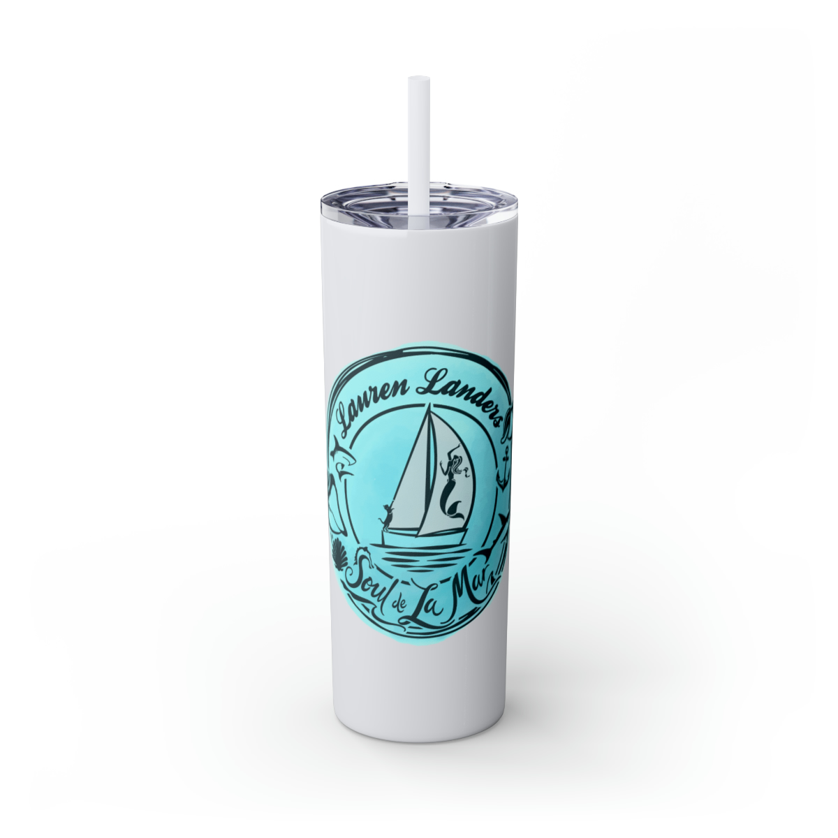 Skinny Tumbler with Straw, 20oz - Image 37