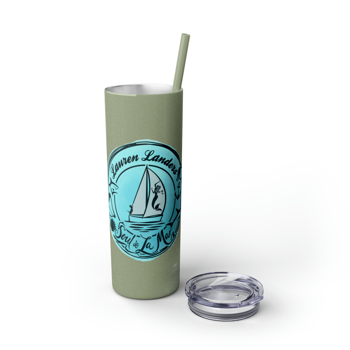 Skinny Tumbler with Straw, 20oz - Image 69