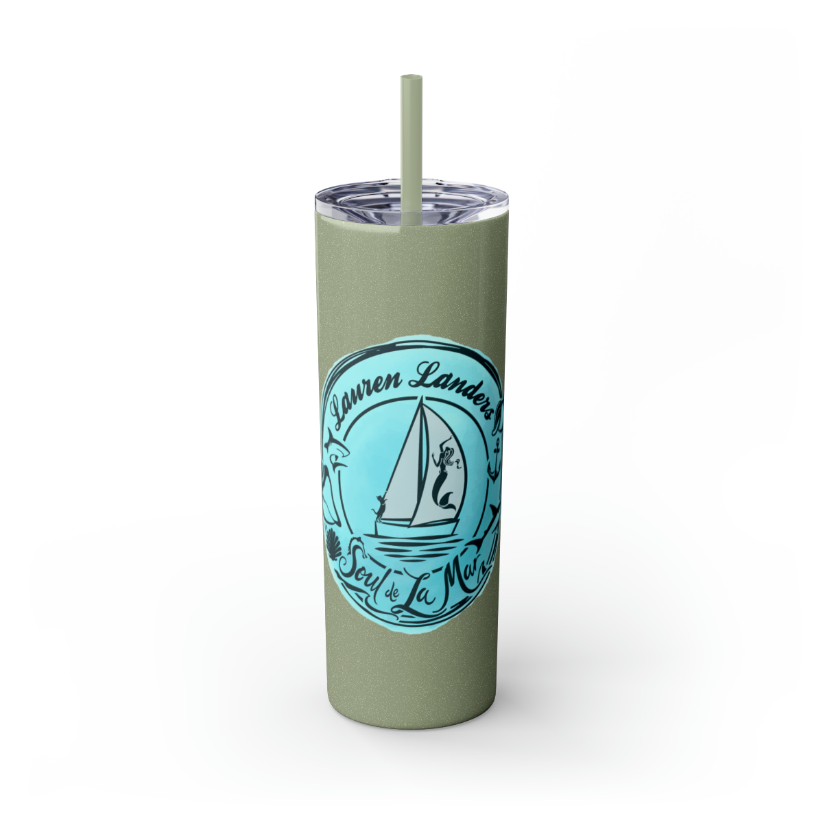 Skinny Tumbler with Straw, 20oz - Image 64