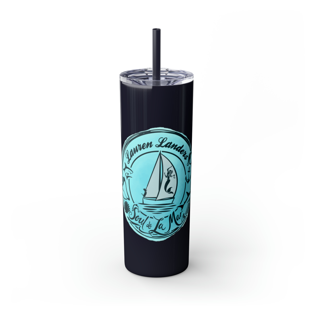 Skinny Tumbler with Straw, 20oz