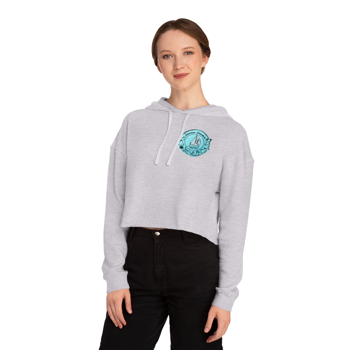 Cropped Hoodie Small Logo - Image 21