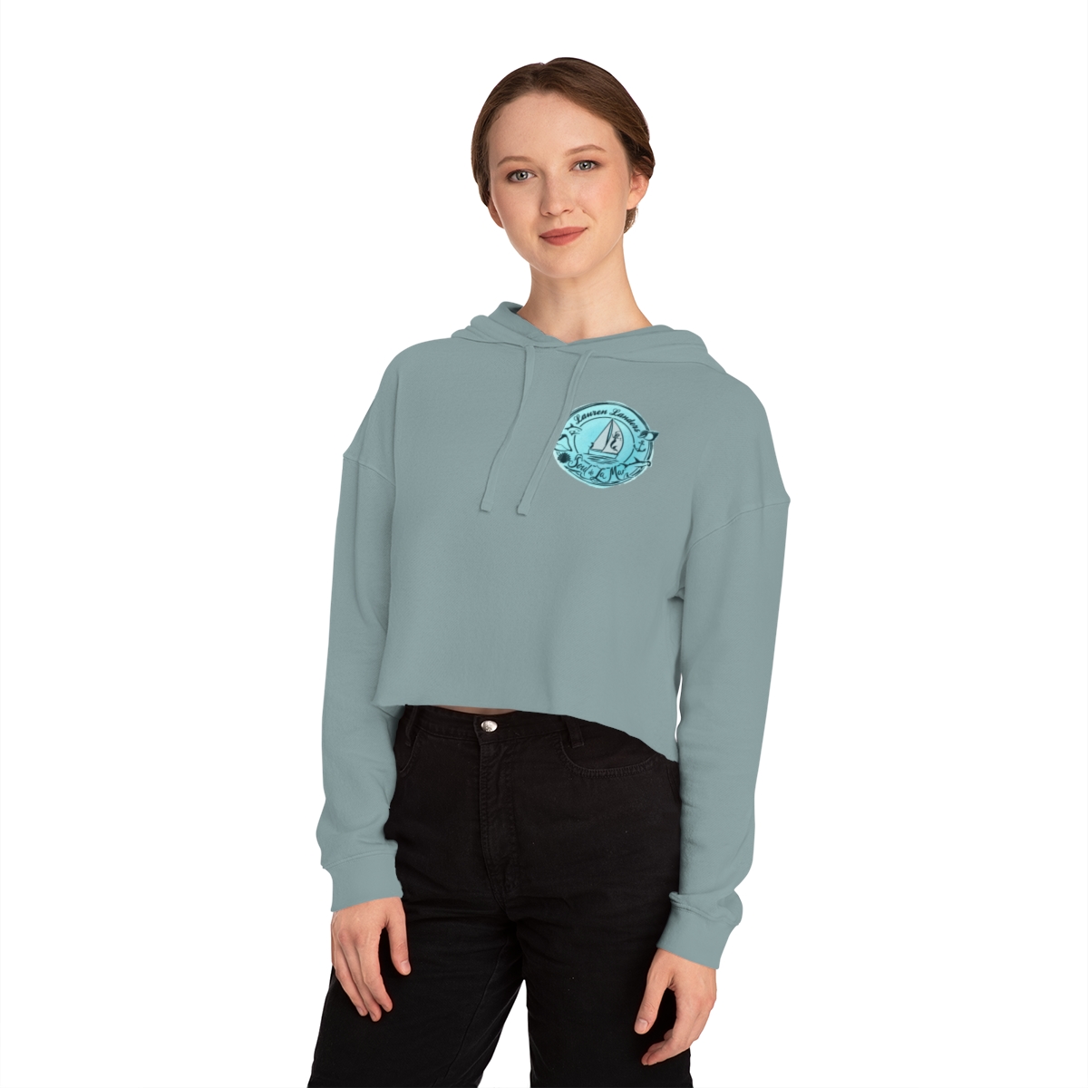 Cropped Hoodie Small Logo - Image 15