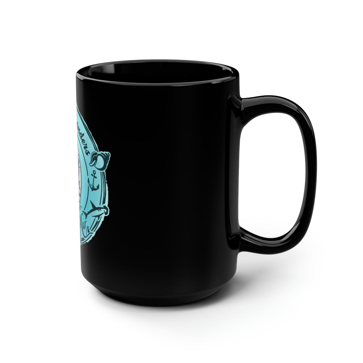 Black Mug, 15oz - Image 2