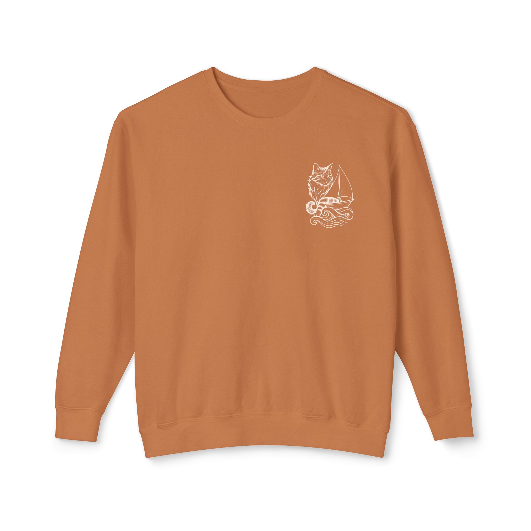 Sailing Cat lover Crewneck