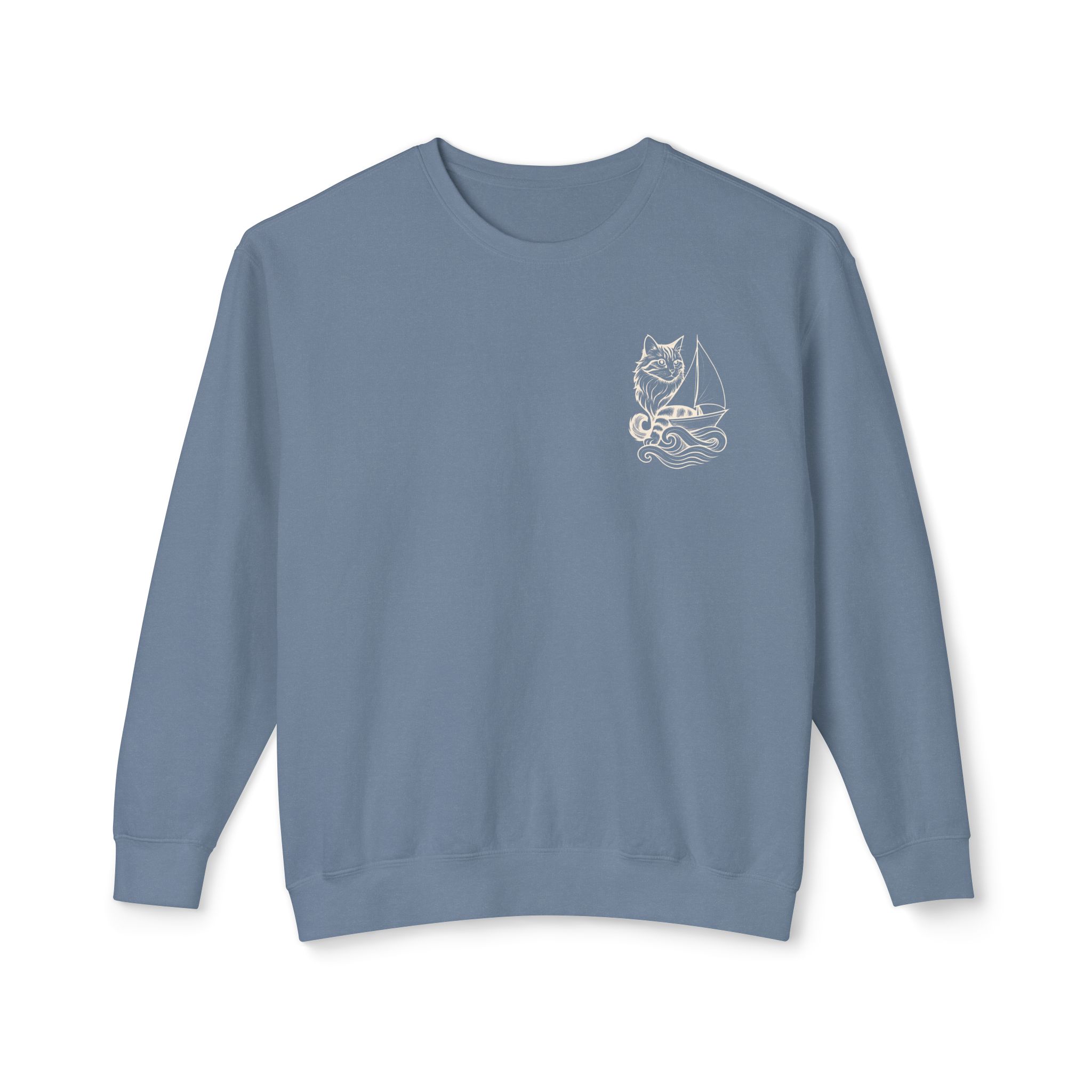 Sailing Cat lover Crewneck - Image 7