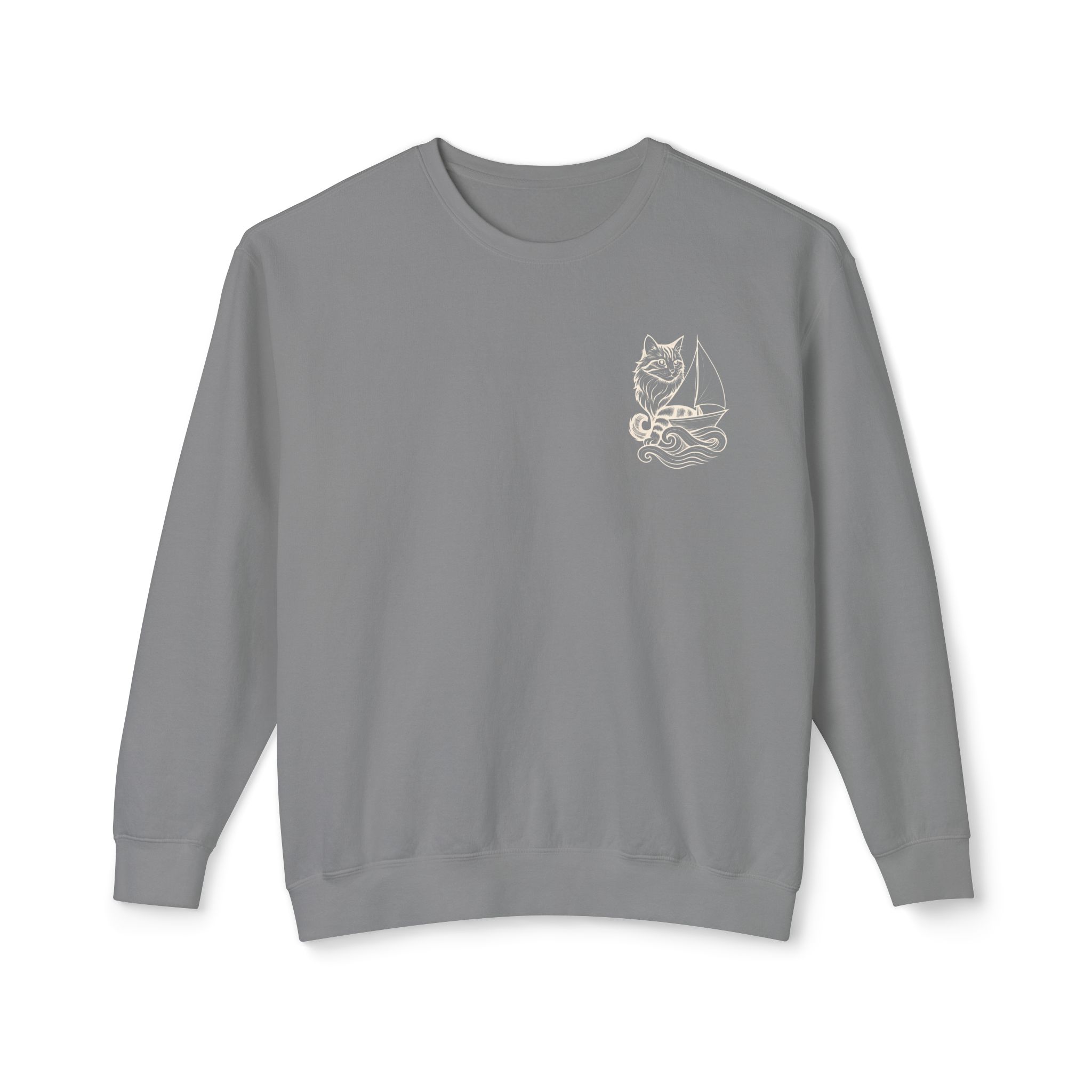 Sailing Cat lover Crewneck - Image 6