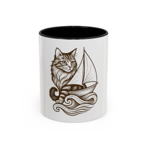 Sailing Cat Lover Coffee Mug